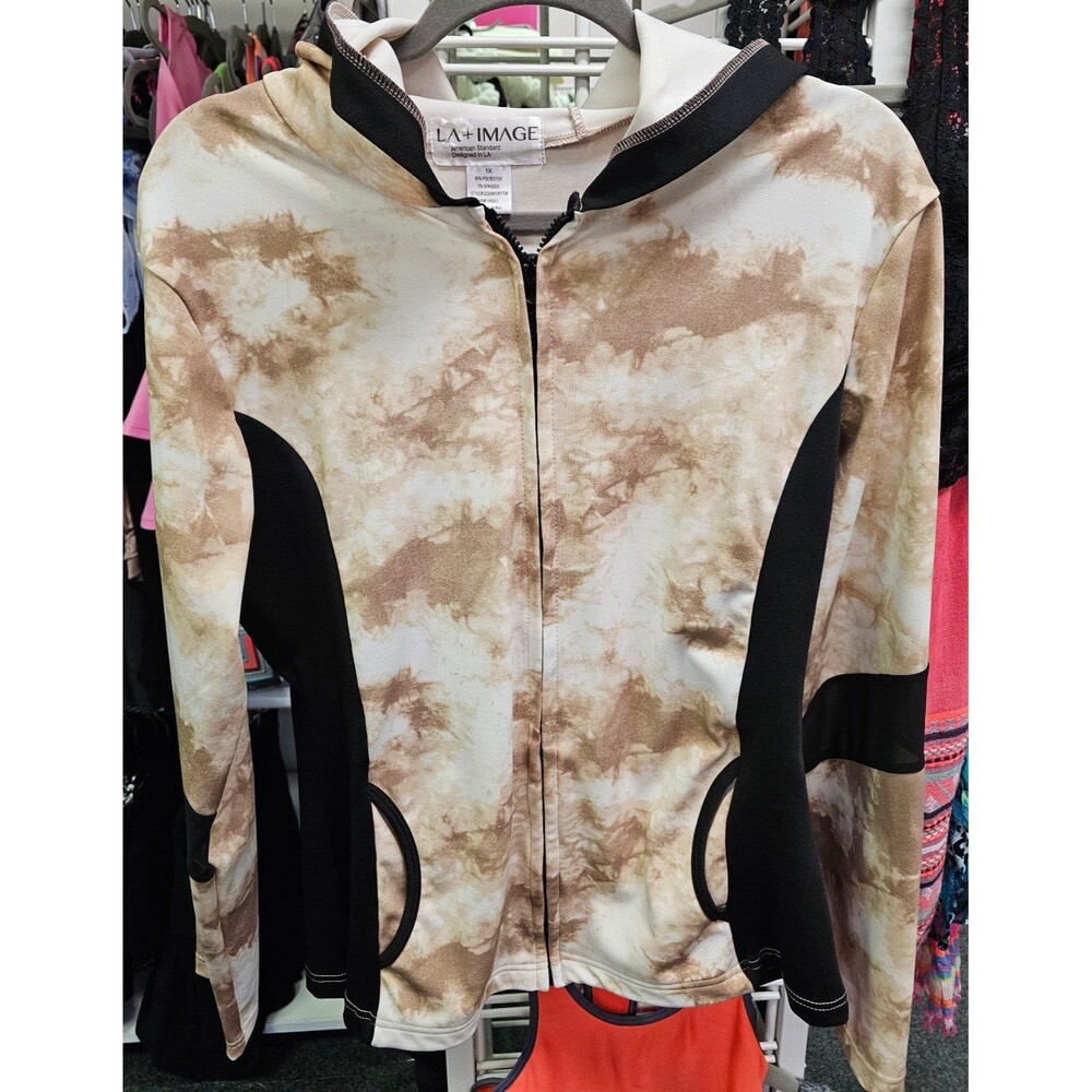 Womens 1X LA IMAGE Zip-Up Jacket